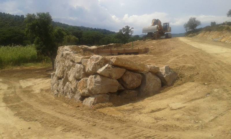 Mur de soutènement à Aubagne 